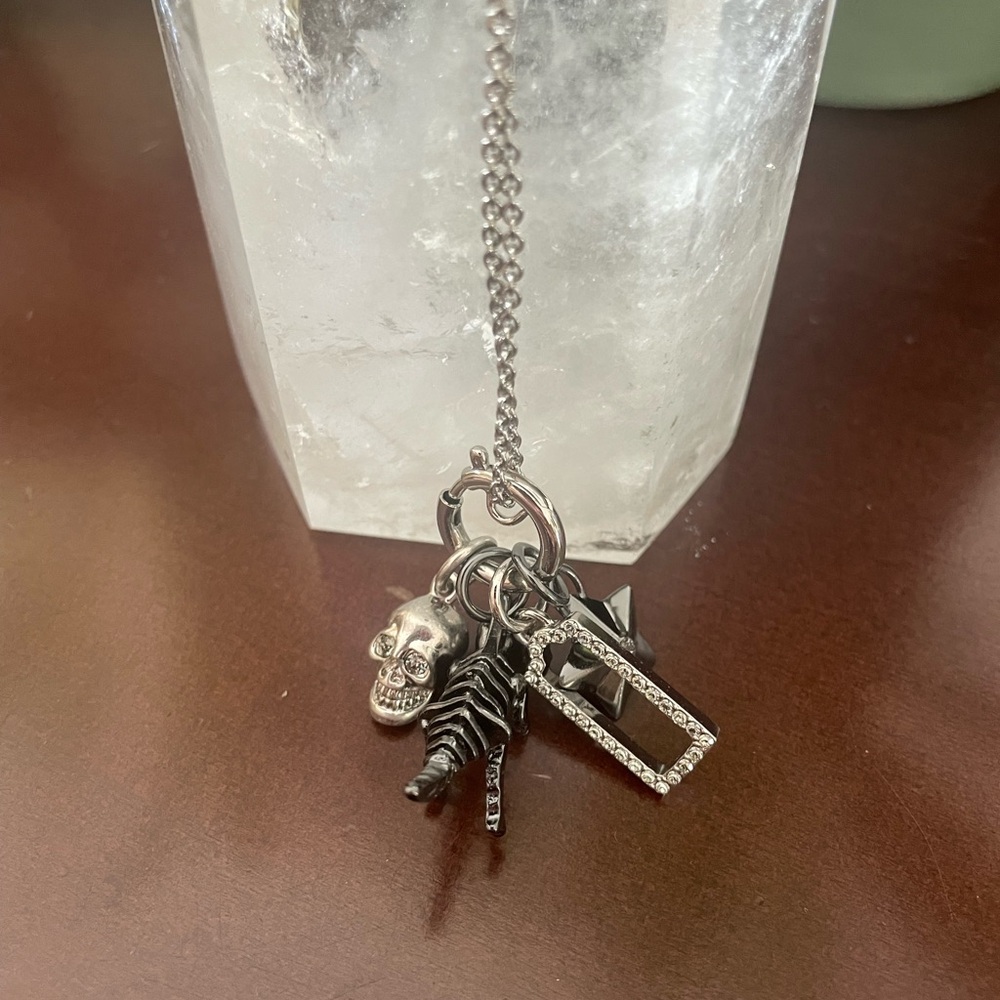 Coach Rexy & Skull Charm Necklace
